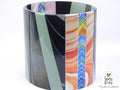 Color Sentinel – Fused Glass Kitchen Crock / Art Vessel