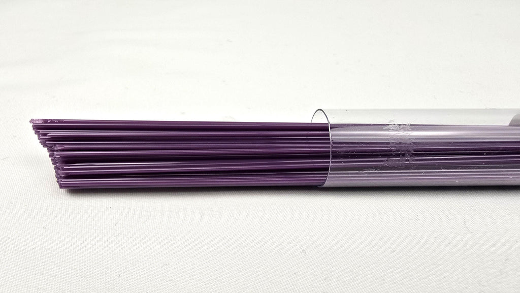 COE96 straight glass stringers, 1mm, Opaline Pink Opal, R-166