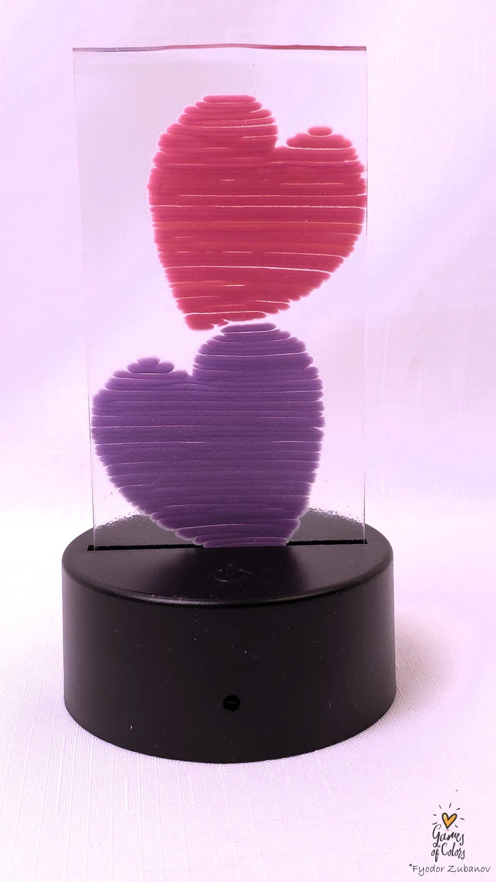 Night light "Two hearts"