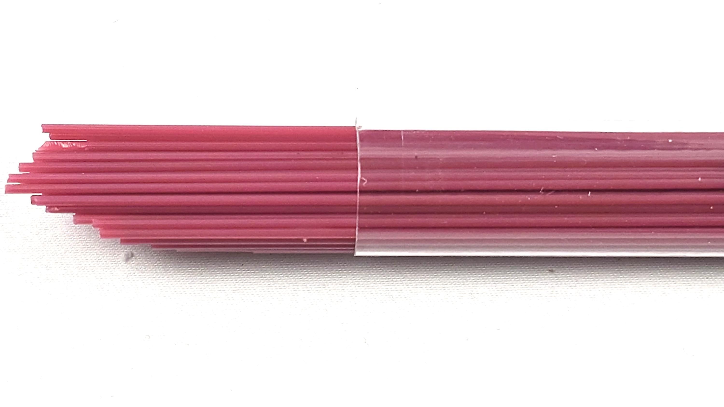 COE96 straight glass stringers, 1mm, Purple Opal, R-096