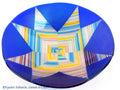 A fused glass bowl "Midnight star"; centerpiece; bowl for fruits