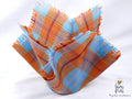 A fused glass decorative vase "Whispered Weave"