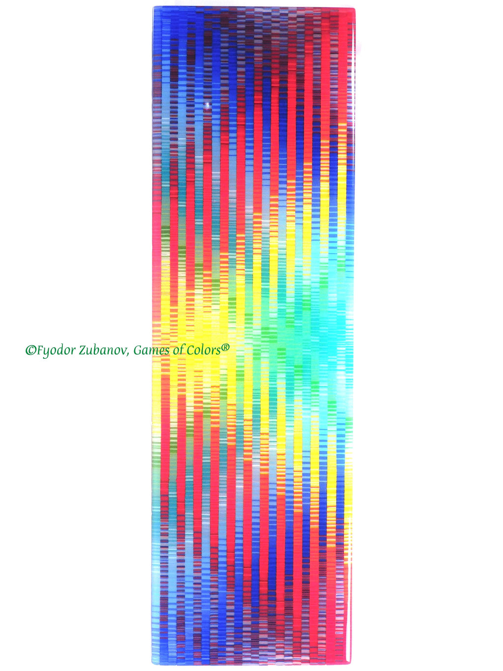 Rainbow Wings Fused Glass Wall Art Panel: Colorful Room Accent