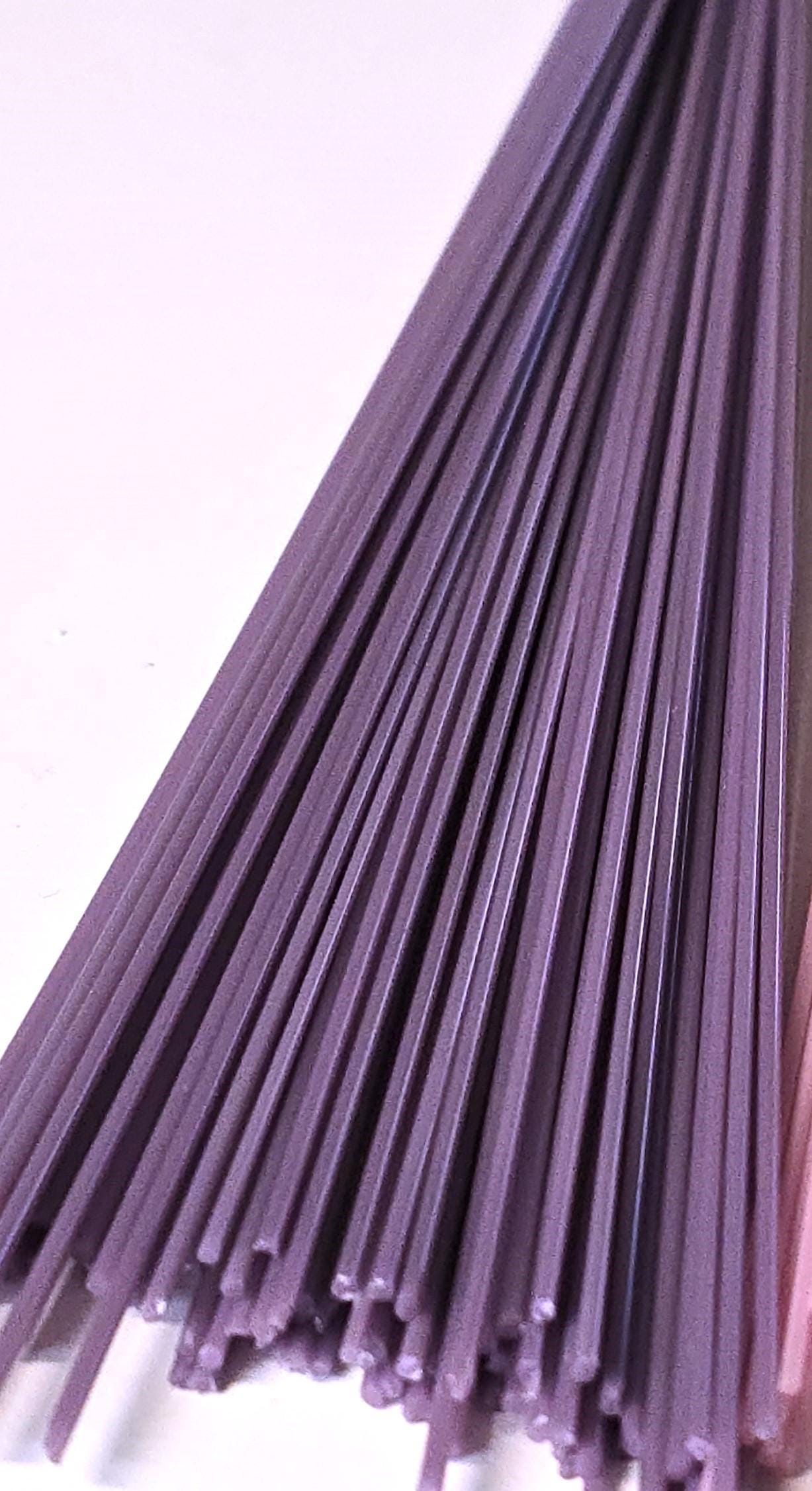 COE96 straight glass stringers, 1mm, Lilac Red Opal, R-097