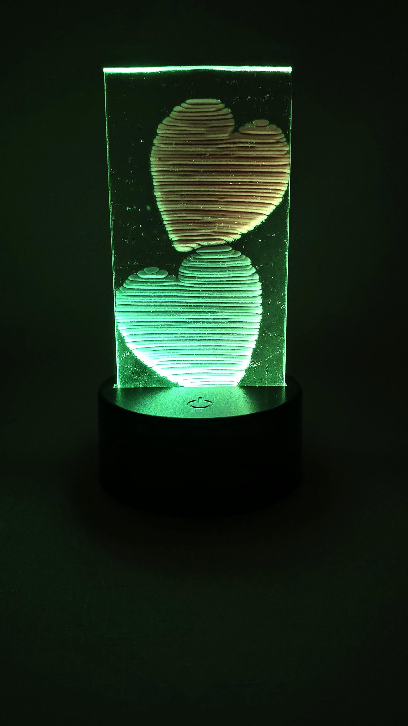 Night light "Two hearts"