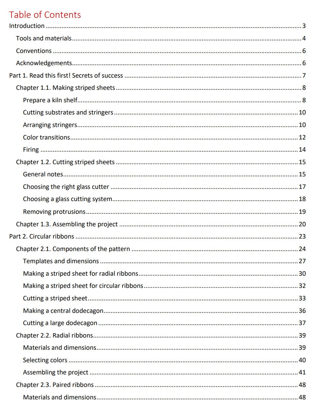 e-book "Weekend projects: Stringers in glass fusing. Ribbons, Part 2."