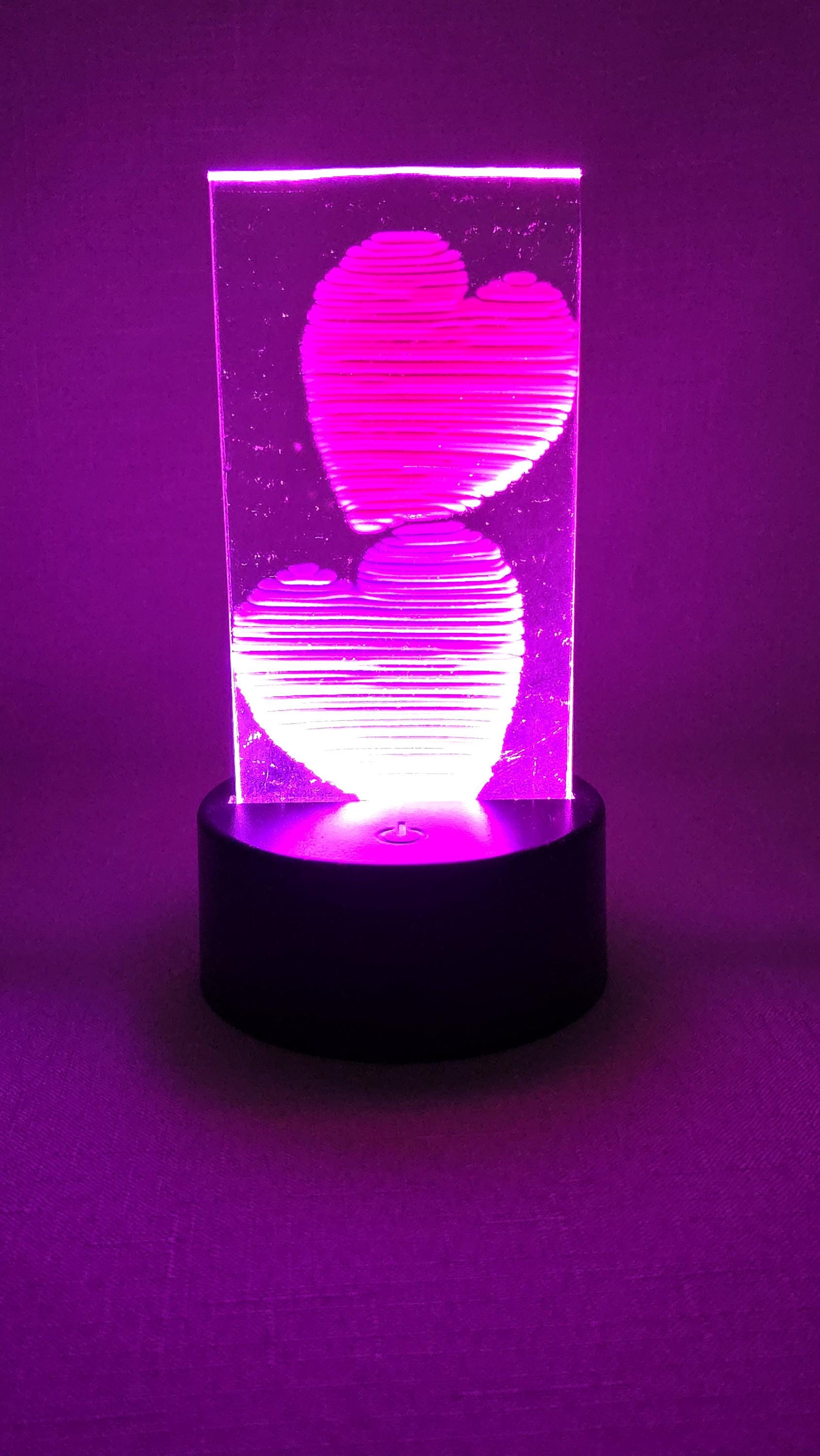 Night light "Two hearts"