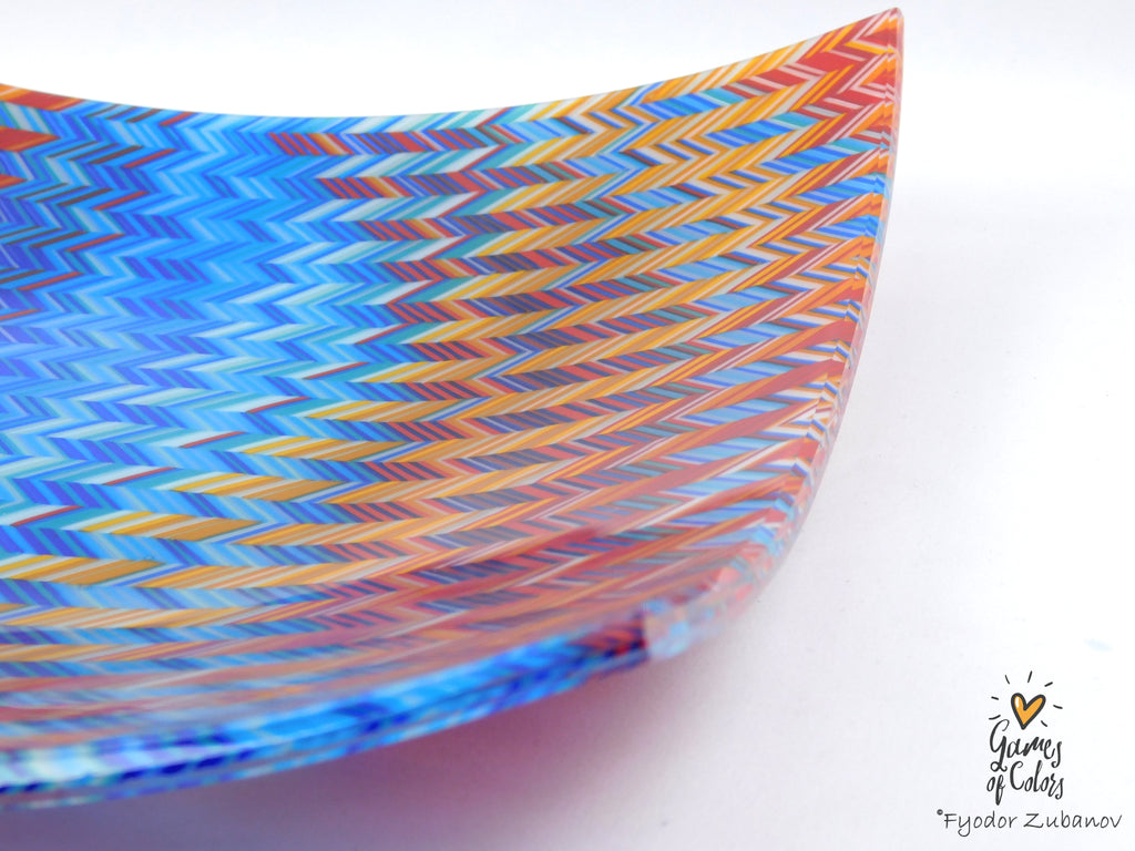 Aurora Sails - a square decorative plate