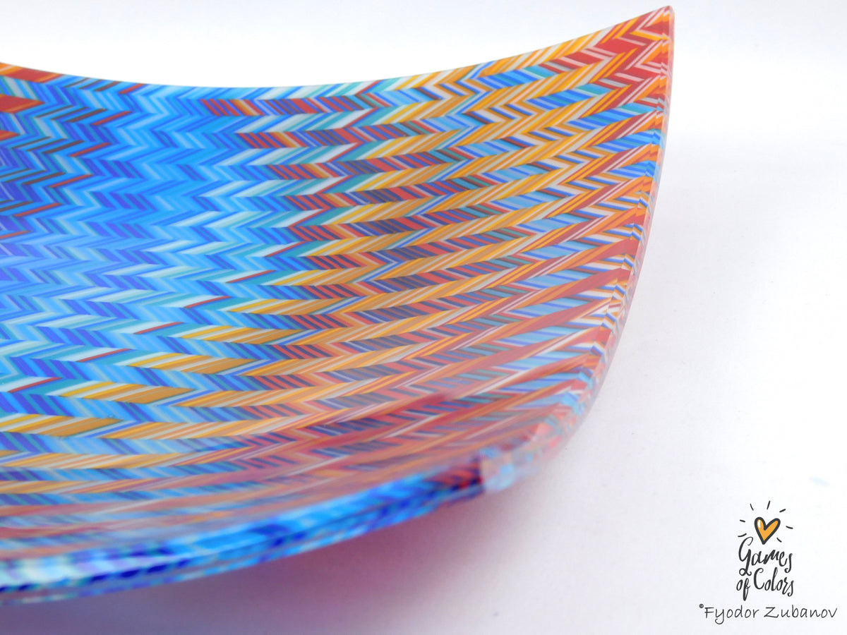 Aurora Sails - a square decorative plate
