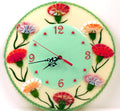 Wall clock Carnations
