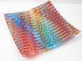 Fused Glass Plate Morning Aurora
