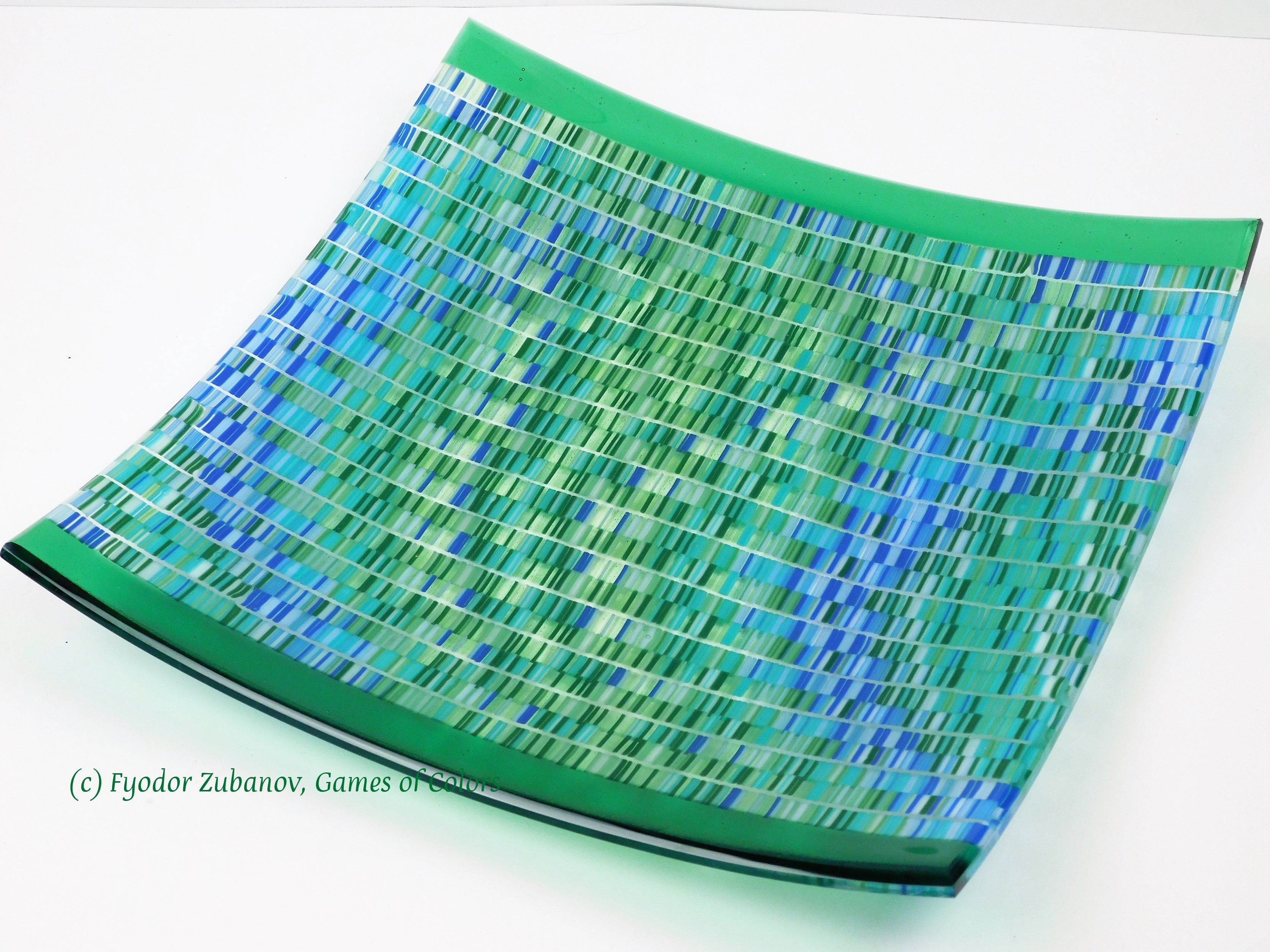 Fused Glass Plate Refreshing springs