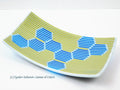 Fused Glass Plate Sky honecomb