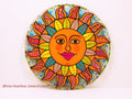 Decorative glass wall panel "The Sun"
