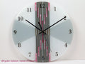 Wall clock Pink and Gray