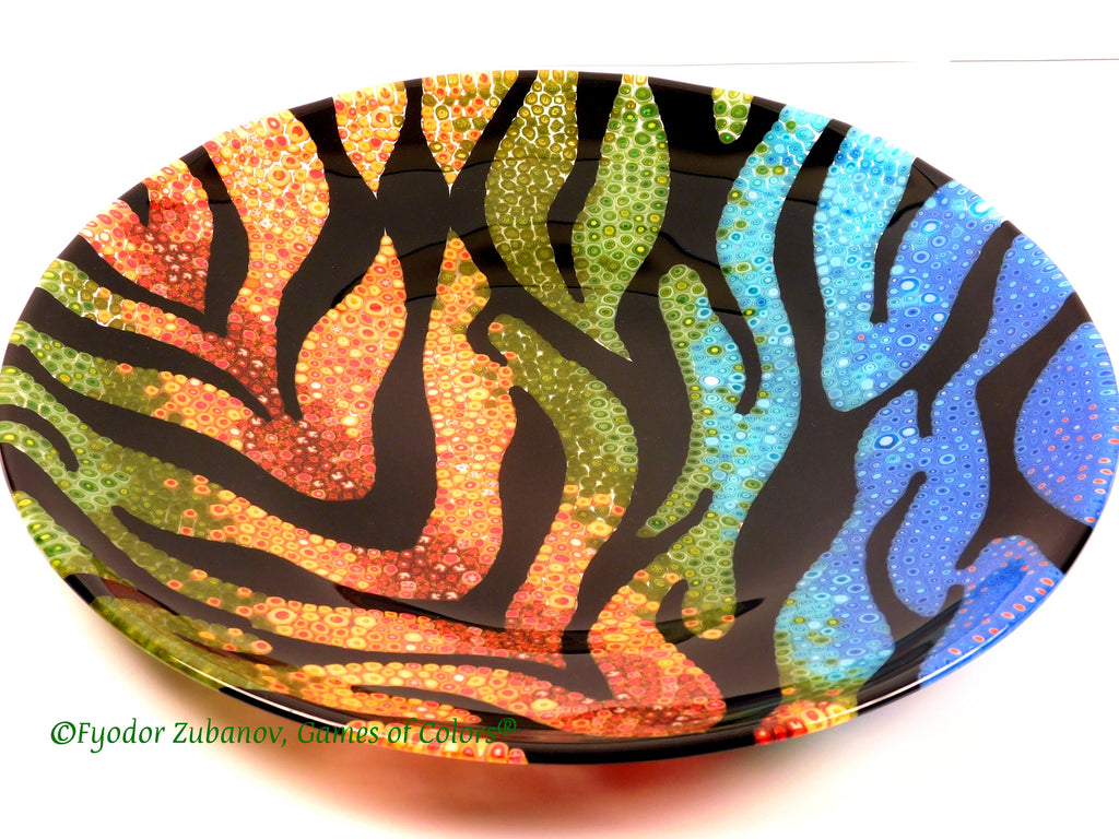 Fused Glass Plate Africa