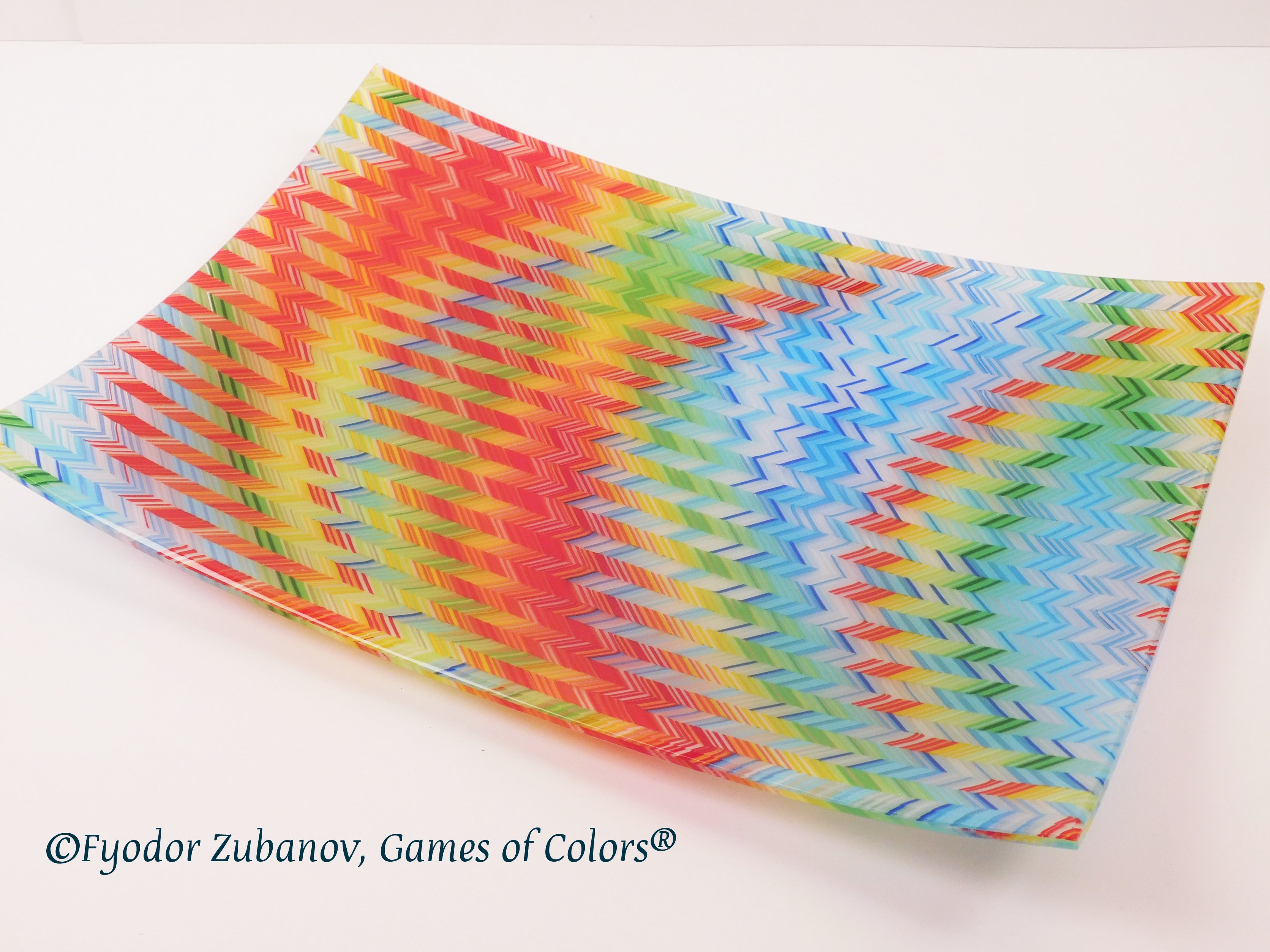 Fused Glass Plate Carnival