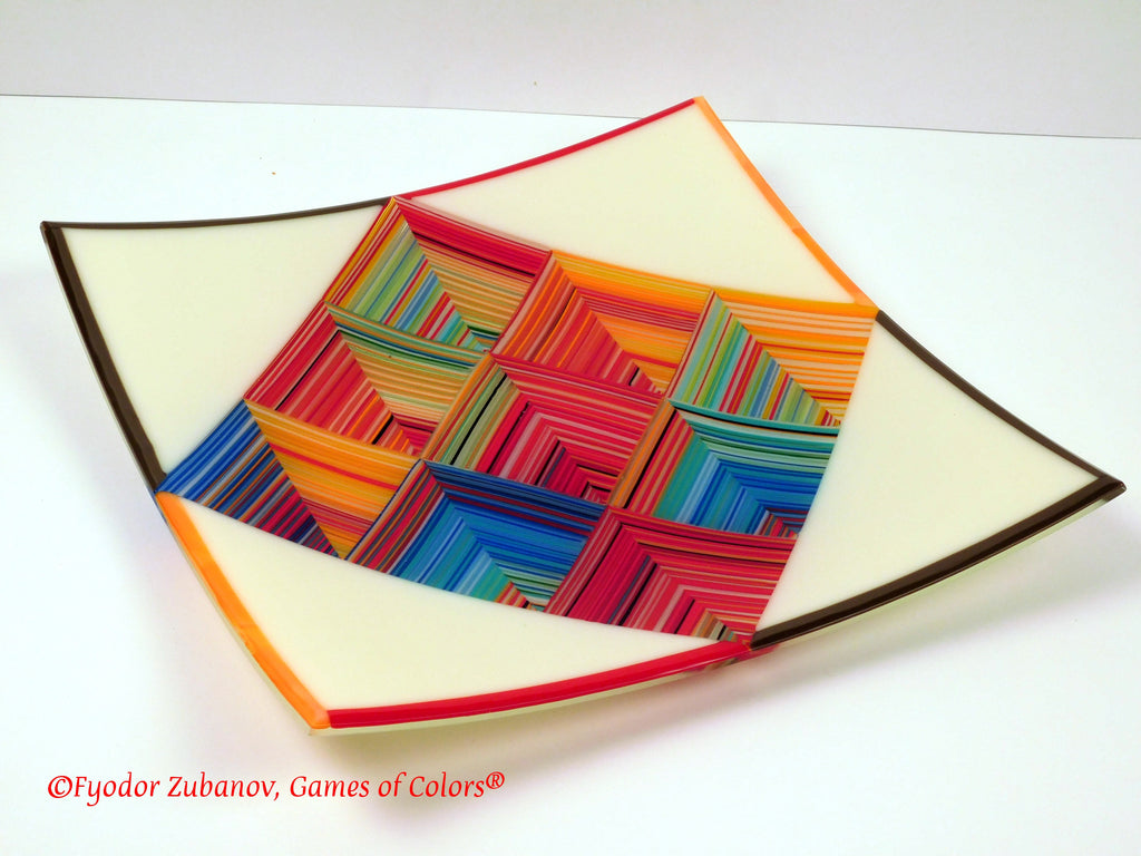 Fused Glass Plate Time wells