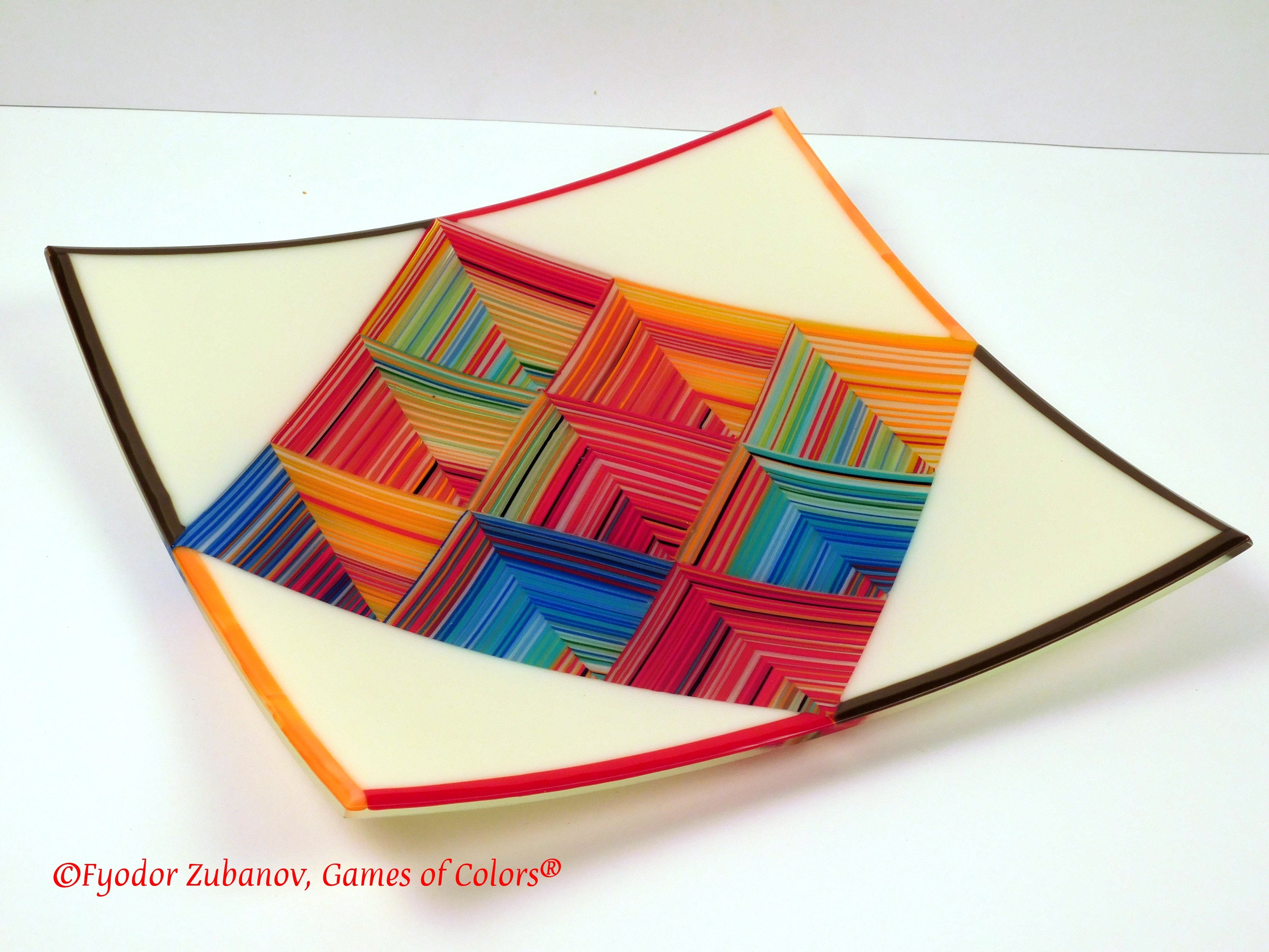 Fused Glass Plate Time wells
