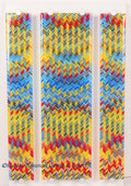 Decorative glass wall panel "Sunflowers"
