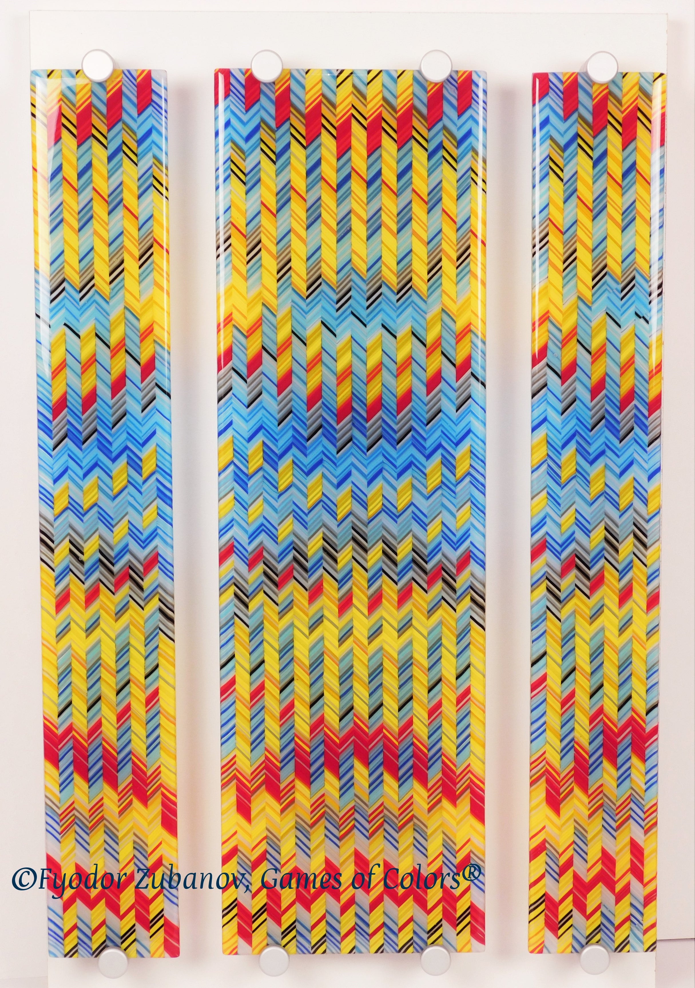 Decorative glass wall panel "Sunflowers"