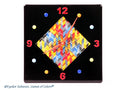 Wall clock Night city