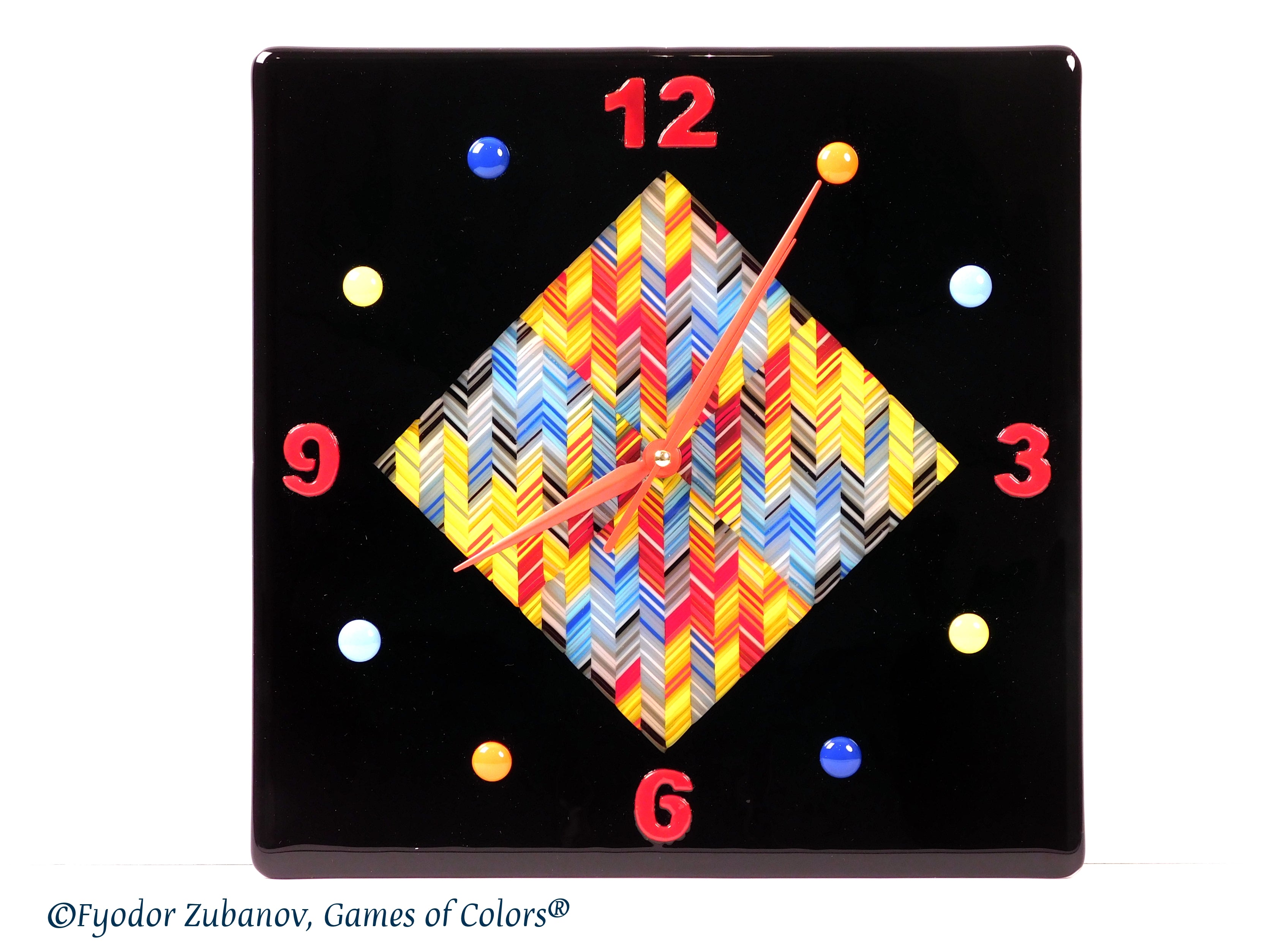 Wall clock Night city