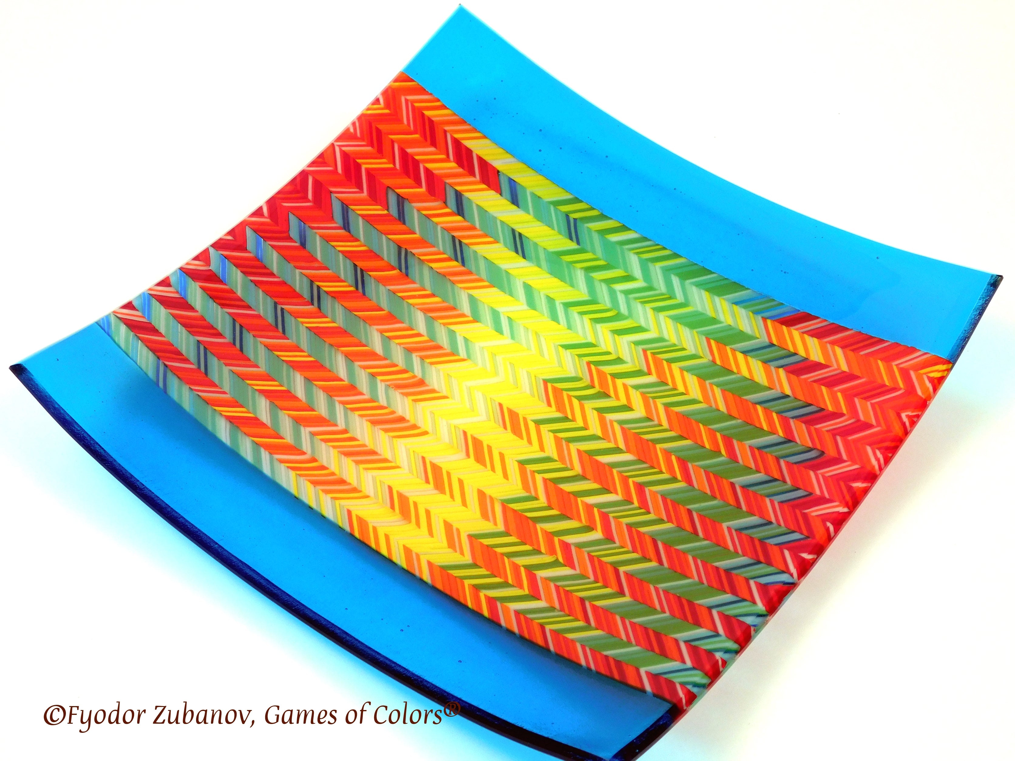 Fused Glass Plate Epiphany