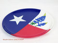Fused Glass Plate Texas