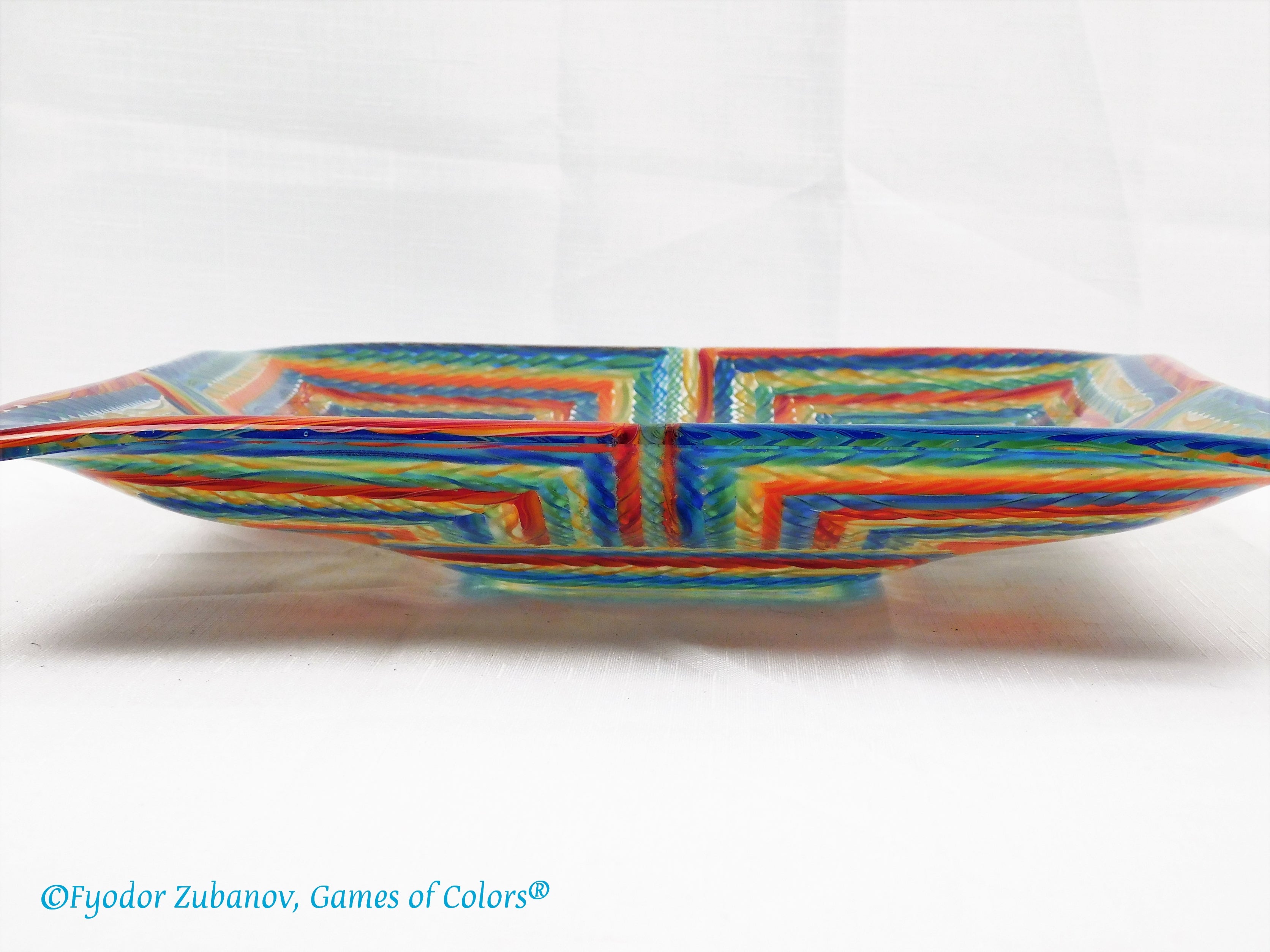 Fused glass bowl A Game