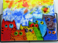 A decorative wall panel "Crazy cats"