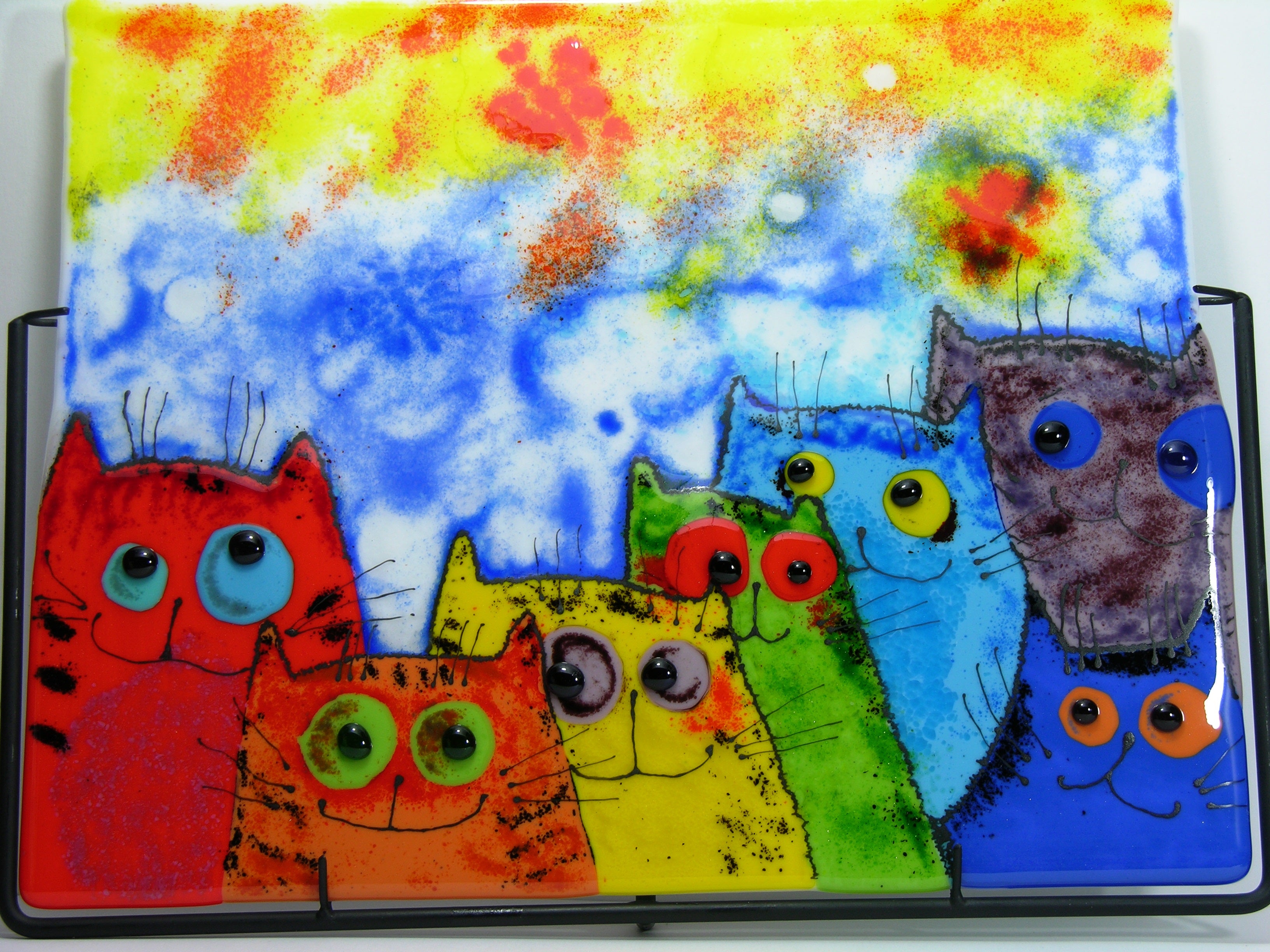 A decorative wall panel "Crazy cats"