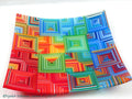 Fused glass plate Waltz of Seasons
