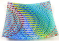 Fused glass plate Twiglight