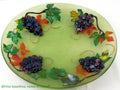 Fused glass plate Harvest