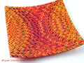 Fused glass plate Fall colors