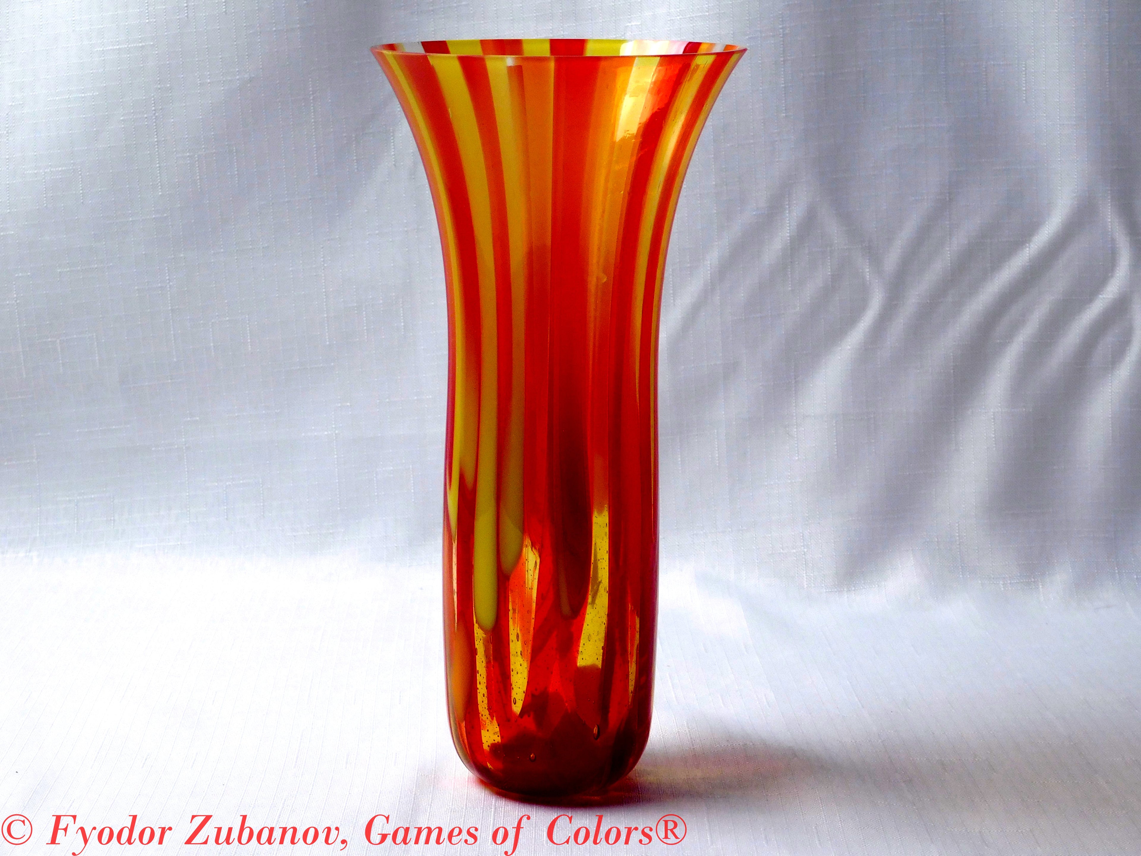 A tall, small vase