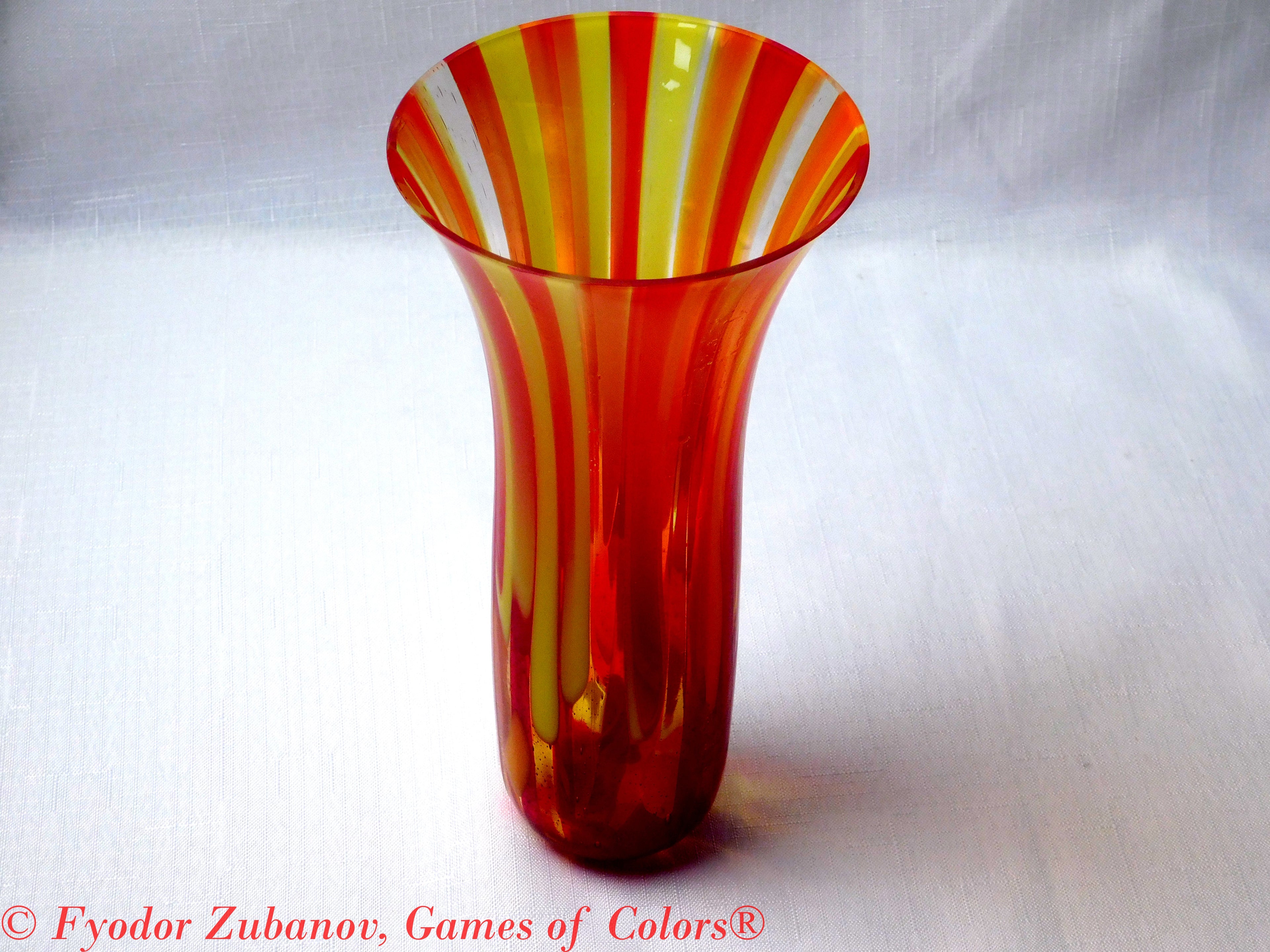 A tall, small vase