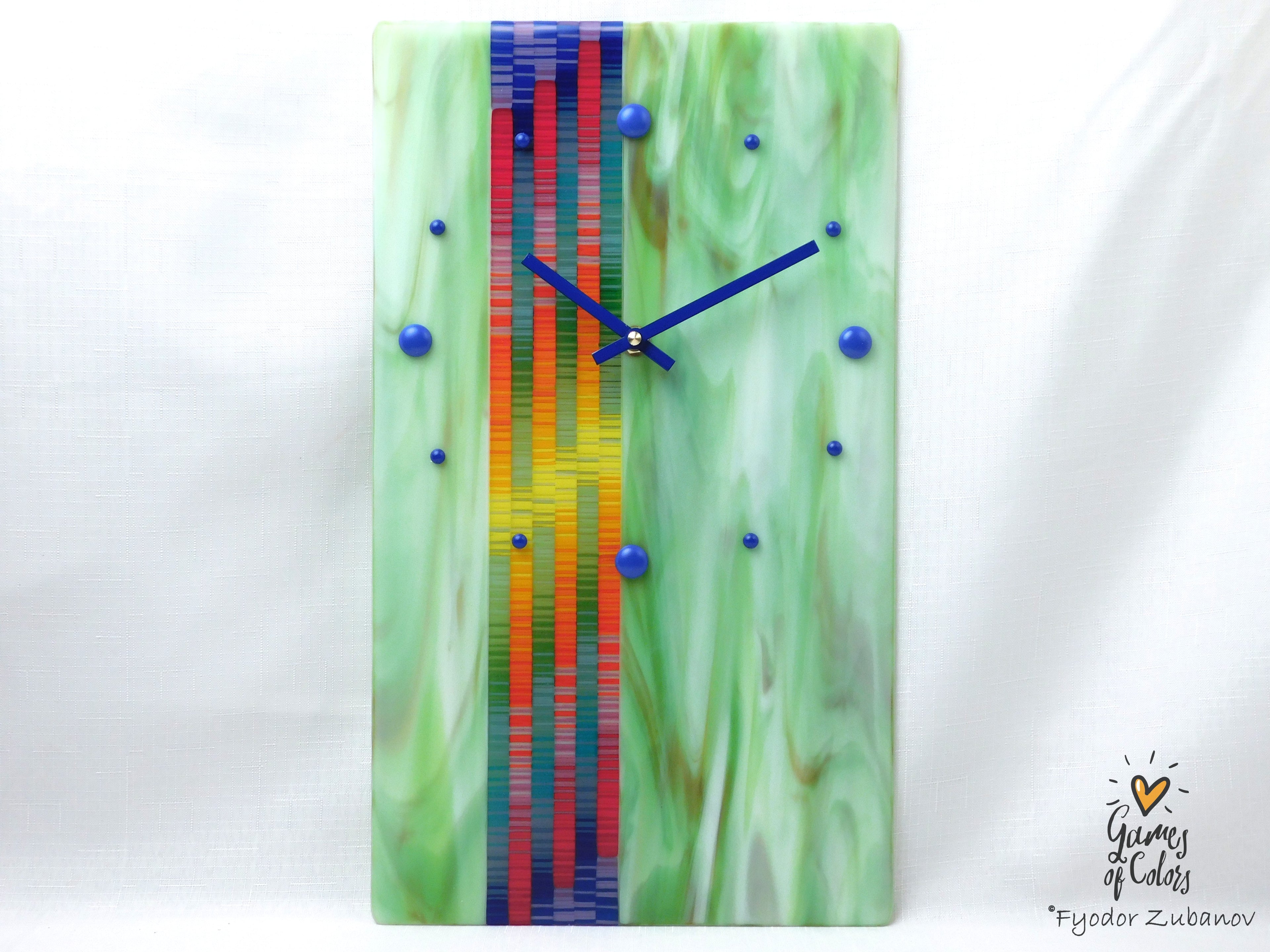 Wall clock Spring rain