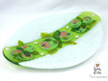 Fused glass plate Apples