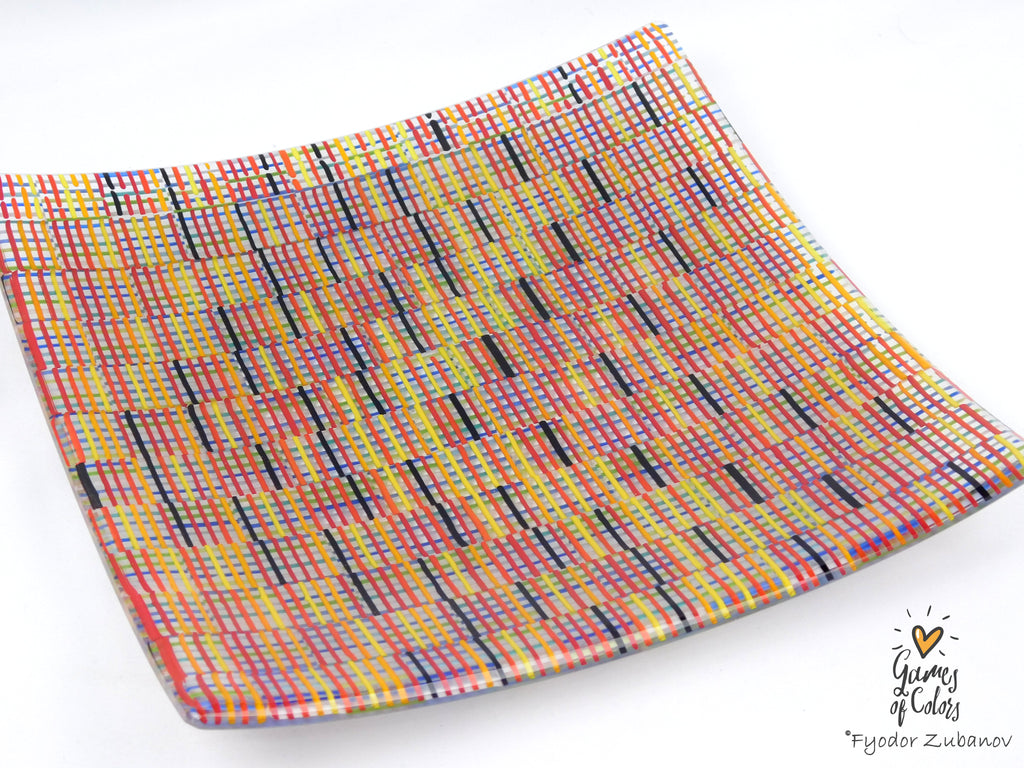 Summer Madras Mosaic plate