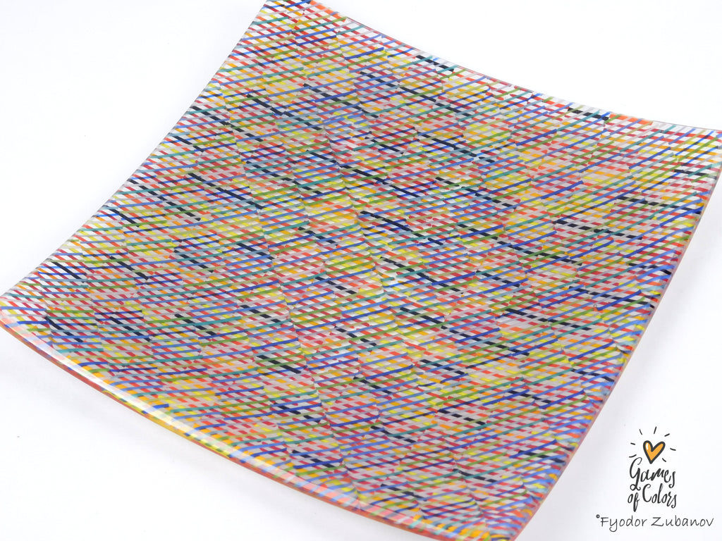 Diagonal Twill Reverie plate