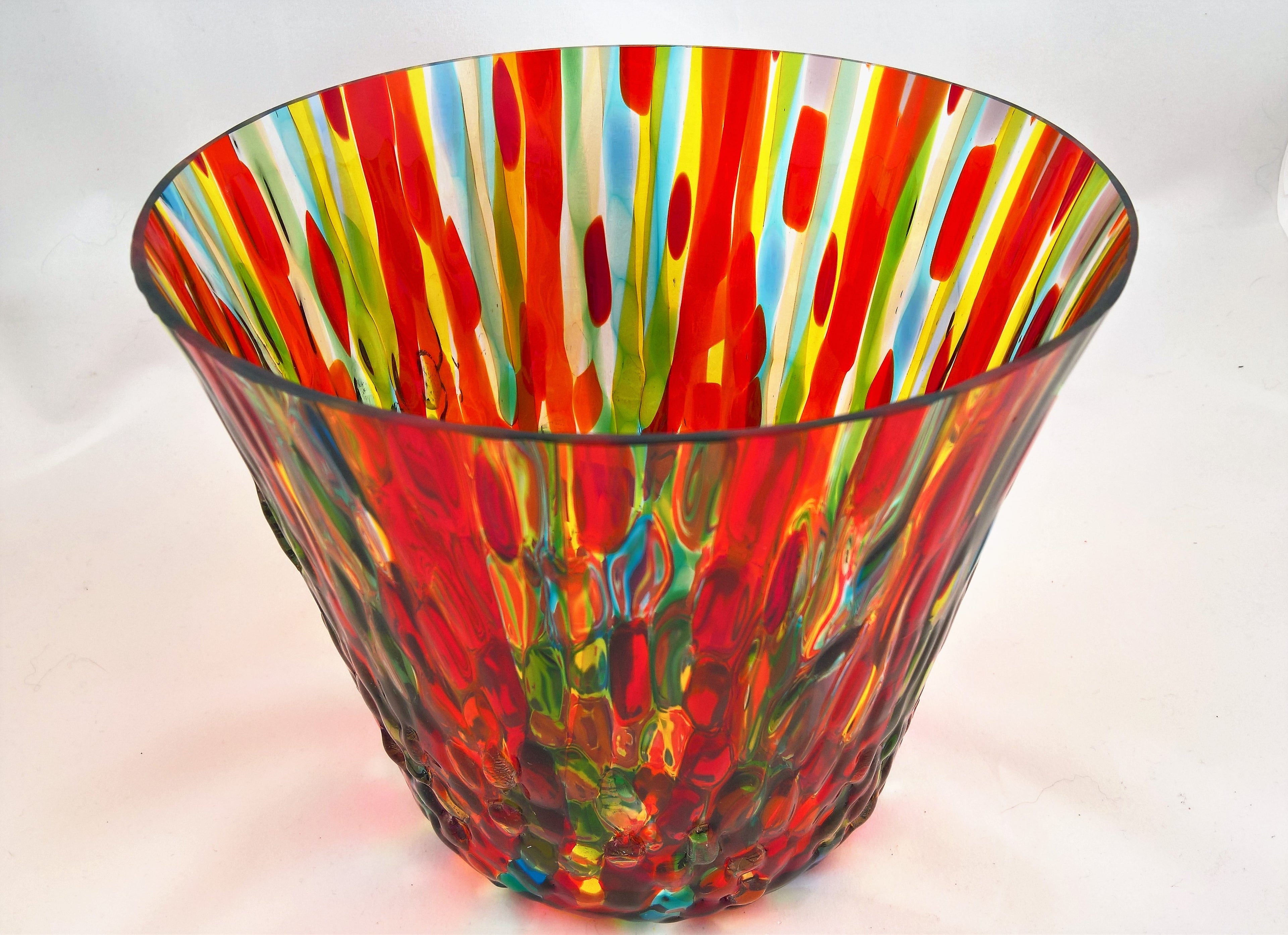 A wide vase for flowers