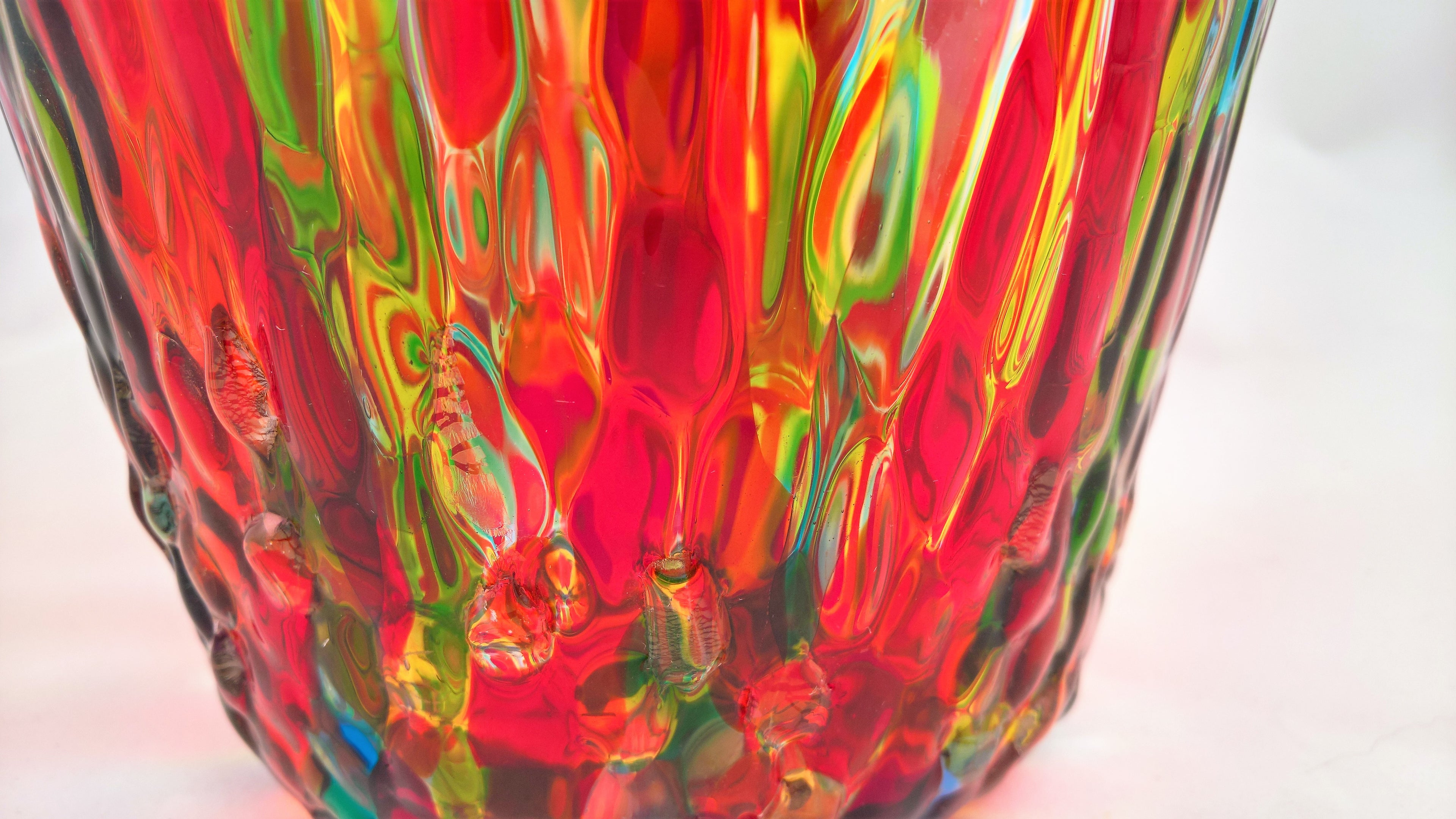 A wide vase for flowers