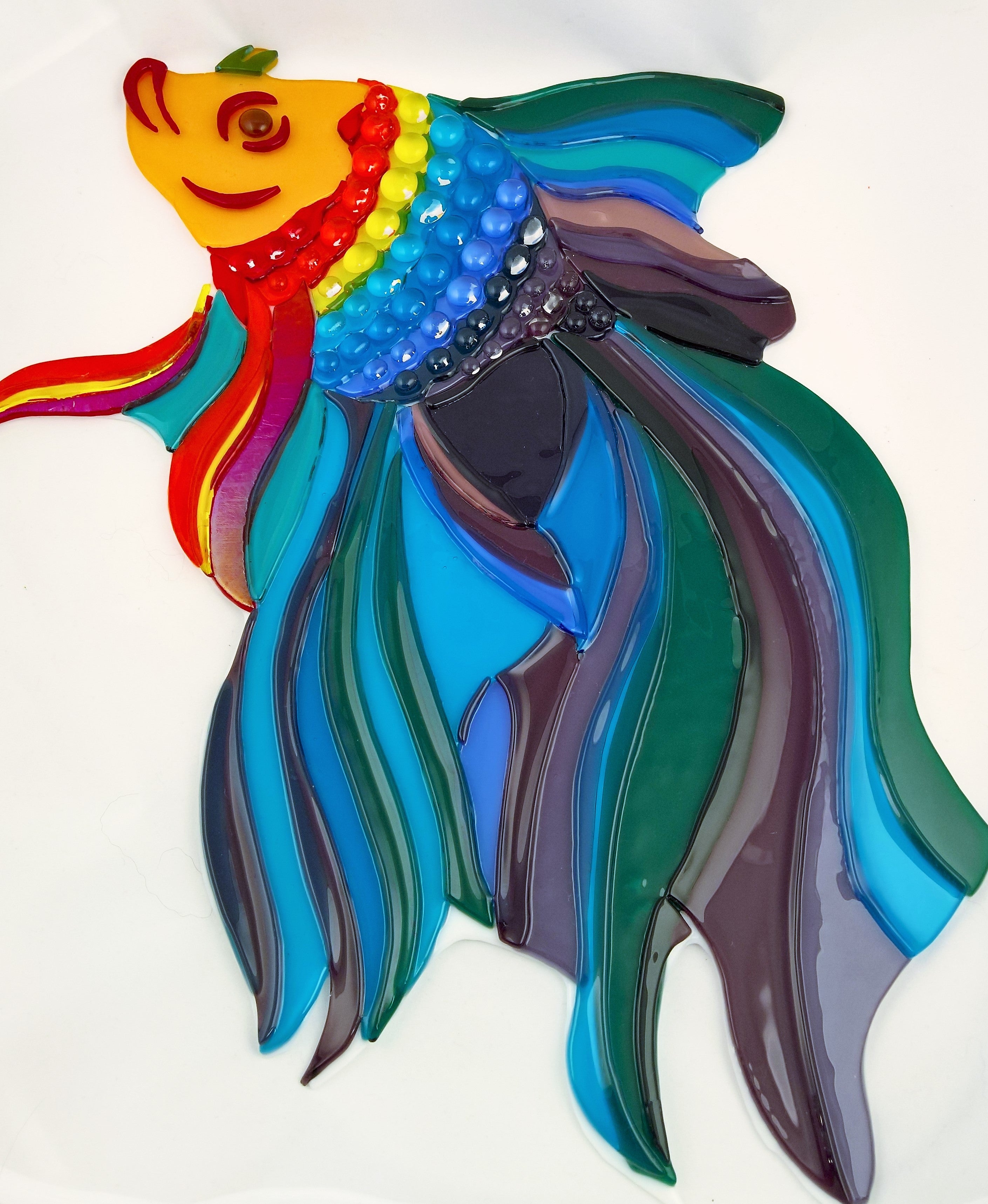 A wall panel Happy fish