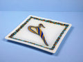 Sale: A decorative fused glass sqare plate Vitri II