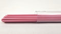 COE96 straight glass stringers, 1mm, Opal Rose, R-064