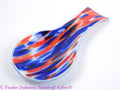 A fused glass decorative spoon rest "Jubilee"