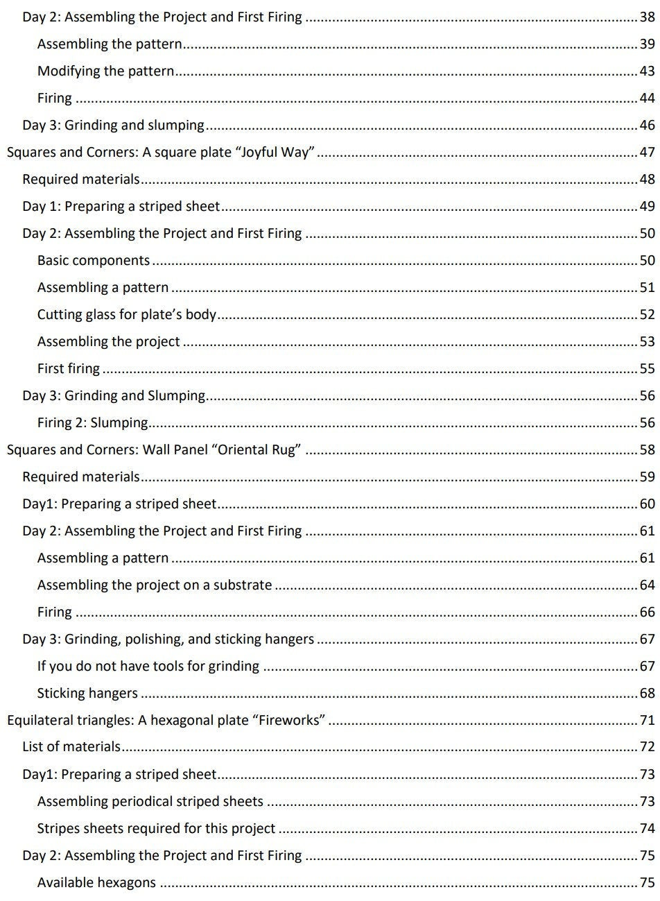 e-book "Weekend projects: Stringers in glass fusing. Part III."