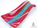 A fused glass decorative spoon rest "Times square"
